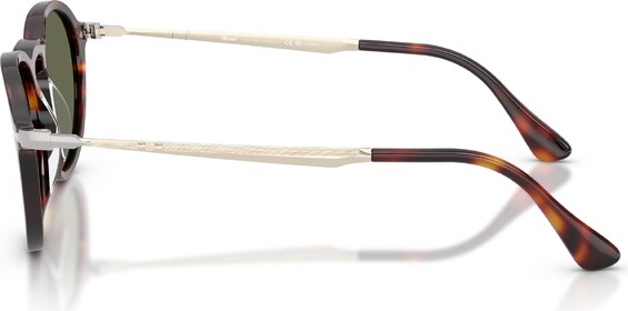 Persol Unisex Persol PO3383S 24/58 Occhiali da sole Acetato Tartaruga Verde Pantos Polarizzata