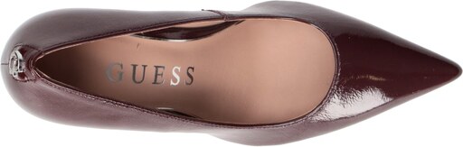 GUESS Décolleté donna bordeaux in pelle DECOLLETE