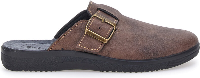 Pantofola marrone con fibbia regolabile Inblu 19DG
