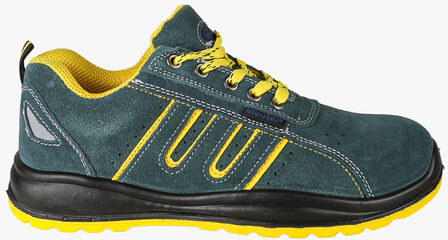 Blu Star Scarpe Da Lavoro Uomo In Pelle Scamosciata - Verde Antinfortunistiche Taglia 40