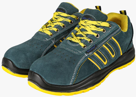 Blu Star Scarpe Da Lavoro Uomo In Pelle Scamosciata - Verde Antinfortunistiche Taglia 40