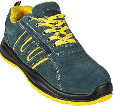 Blu Star Scarpe Da Lavoro Uomo In Pelle Scamosciata - Verde Antinfortunistiche Taglia 40