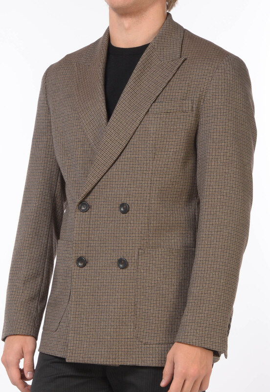 giacca da uomo Hosio doppiopetto a quadri