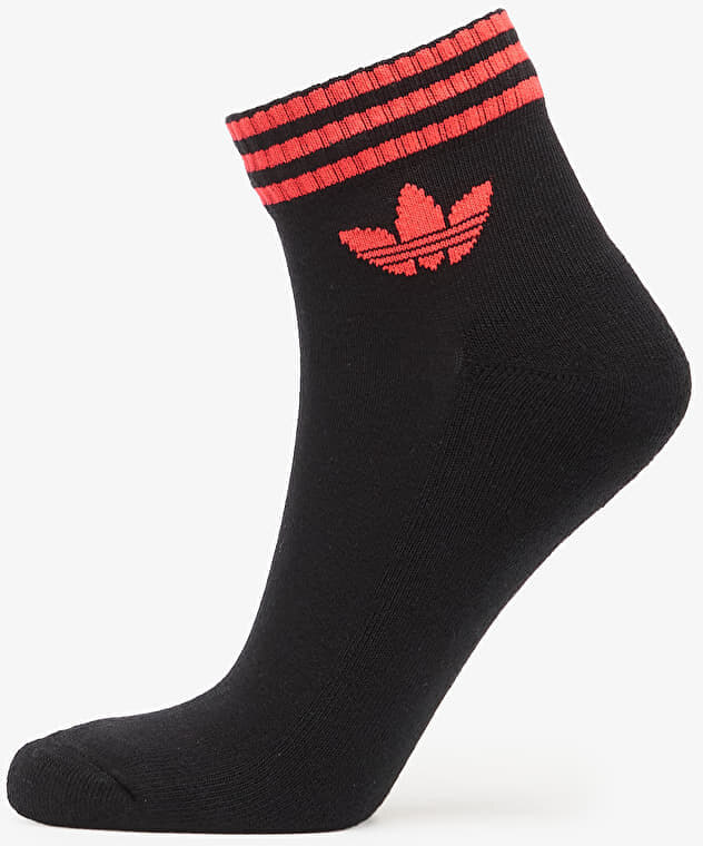 adidas Originals adidas 3S Ankle Socks 3-Pack Black/ White/ Lucid Red XL