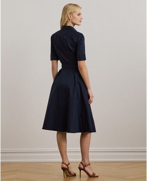 Ralph Lauren Petite Petite - Chemisier in misto cotone con cintura