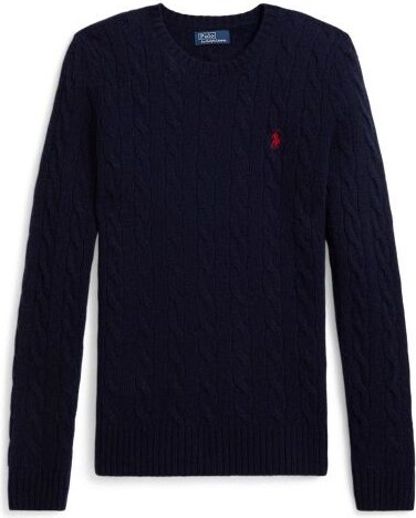 Polo Ralph Lauren Girocollo in lana e cashmere a trecce