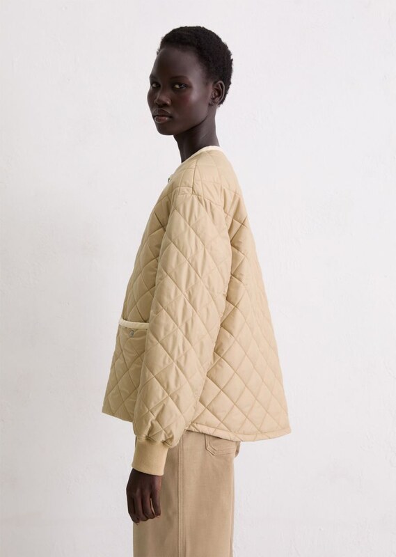 Marc O'Polo Giacca trapuntata rilassata senza collo