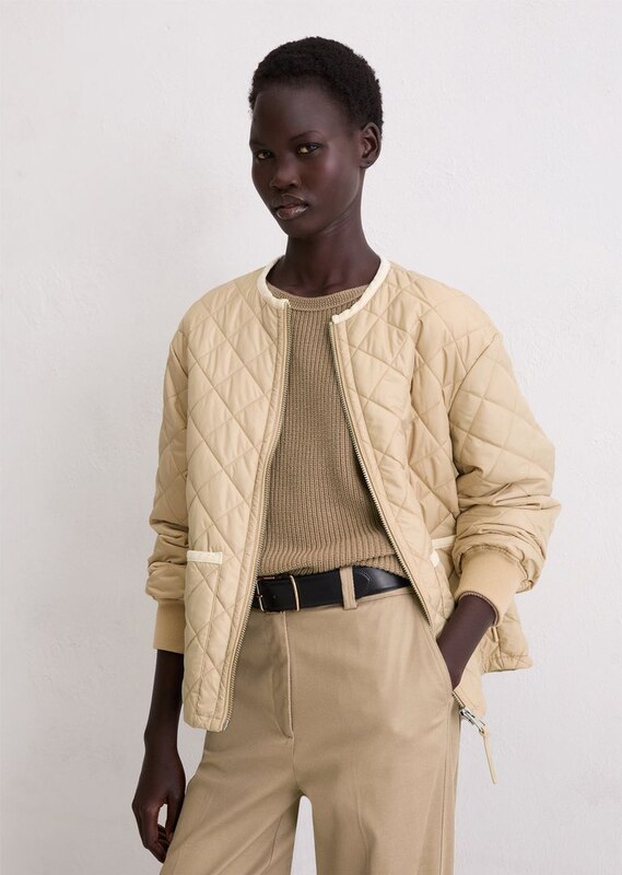 Marc O'Polo Giacca trapuntata rilassata senza collo