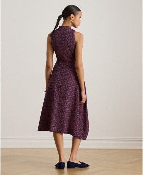 Lauren Ralph Lauren Abito in crêpe senza maniche con fiocco