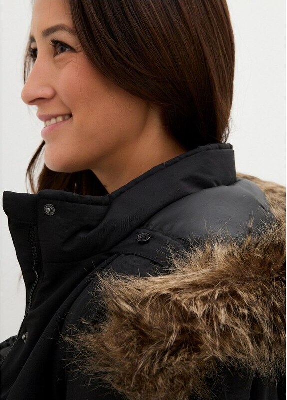 bonprix Giacca prémaman 3 in 1 con inserto babywearing, Nero