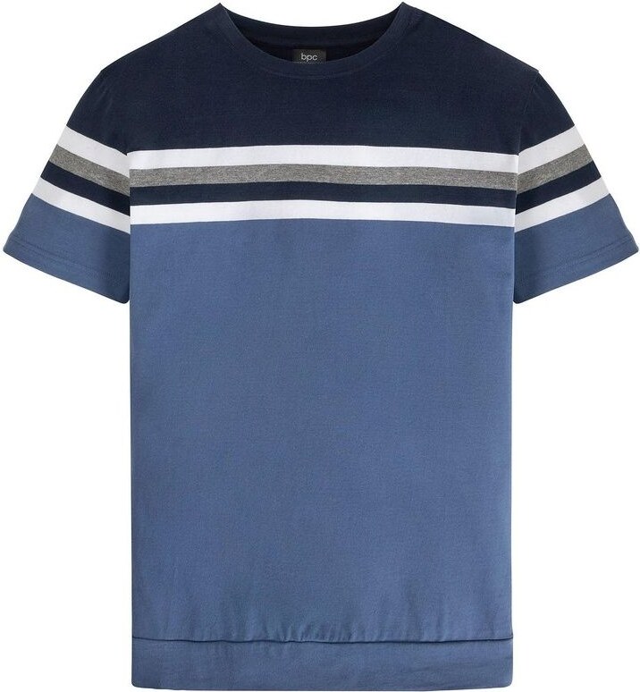 bonprix T-shirt in puro cotone, Blu, 100% cotone