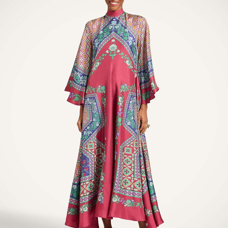 La DoubleJ Dresses gend - Magnifico Dress Regalia Placée Red L 100% Silk