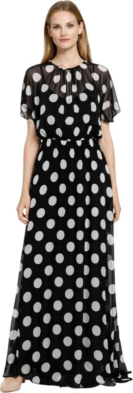 MAX MARA STUDIO Abito lungo in chiffon