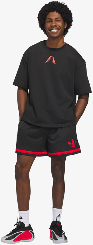 adidas Originals Maglietta adidas Anthony Edwards Believe That T-Shirt Black/ Solar Red M