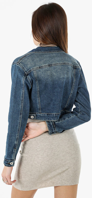 Solada Giacca In Jeans Cropped Da Donna - Taglia L