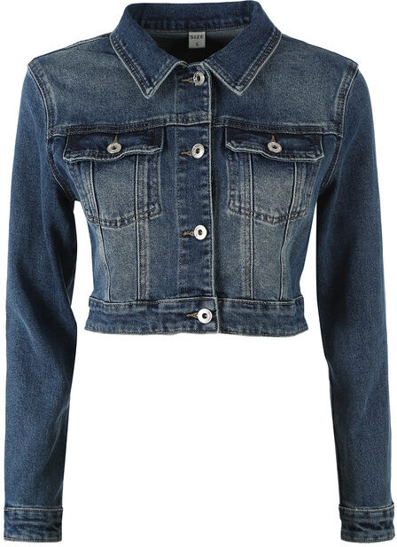 Solada Giacca In Jeans Cropped Da Donna - Taglia L