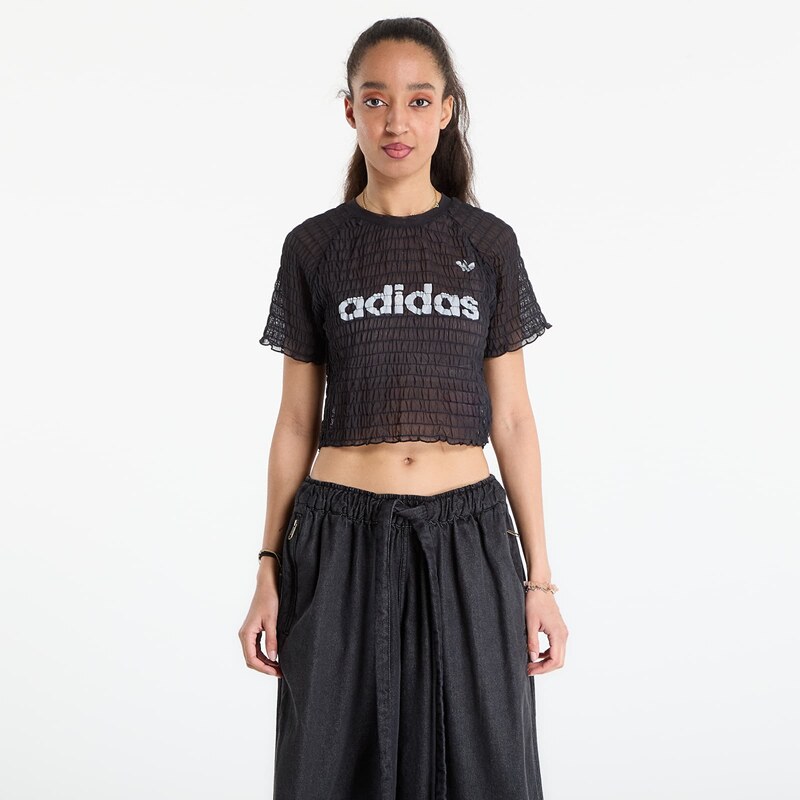 adidas Originals Maglietta adidas Smocked Tee Black M