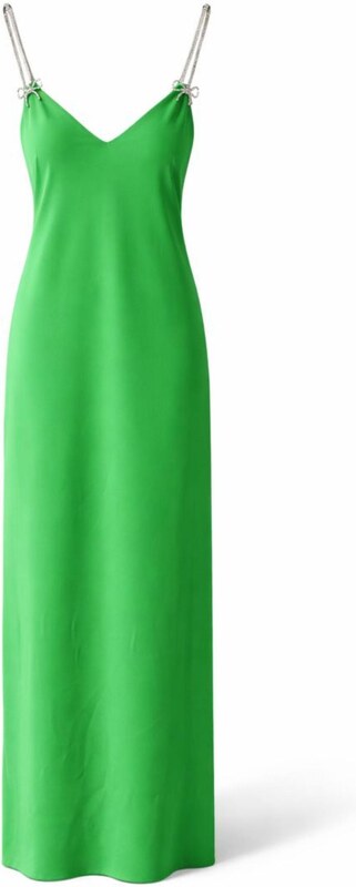 CLIPS Abito lungo in satin con clips  Donna