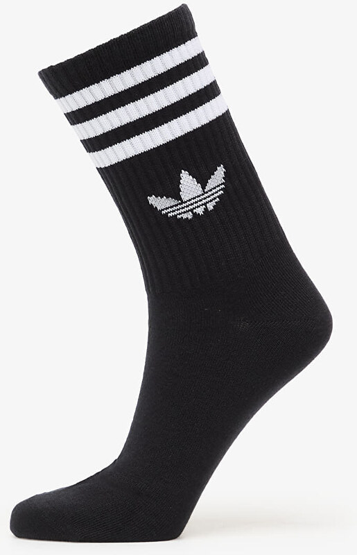 adidas Originals adidas 3S Crew Sock 6-Pack Black L
