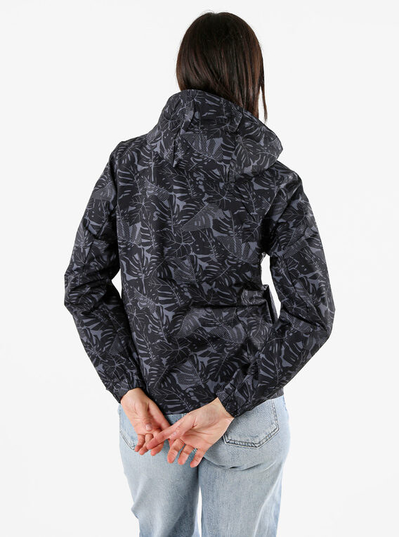 Solada Giacca Impermeabile Da Donna Con Cappuccio e Zip - Nero Leggere Taglia Xxl