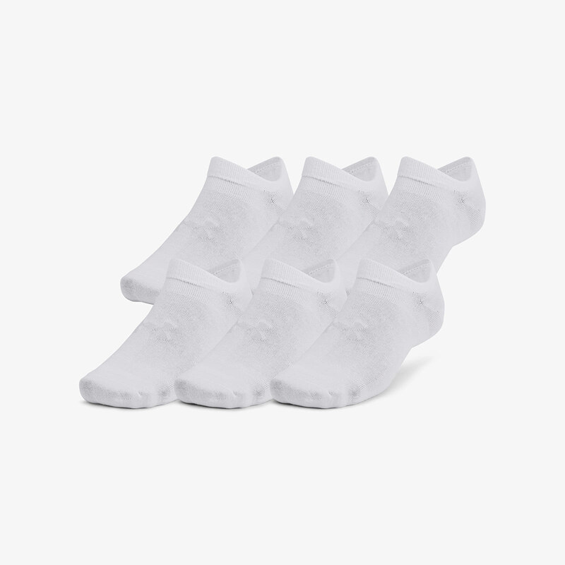 Under Armour Essential No Show 6pk White L