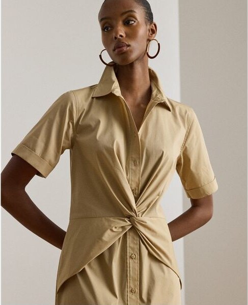 Lauren Ralph Lauren Chemisier ritorto in misto cotone