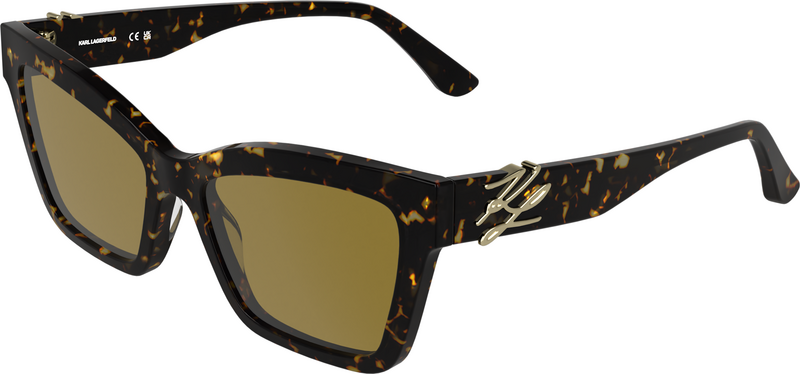 Karl Lagerfeld Donna Karl Lagerfeld KL6220S 242 Occhiali da sole Acetato Havana Marrone Squadrata Normale