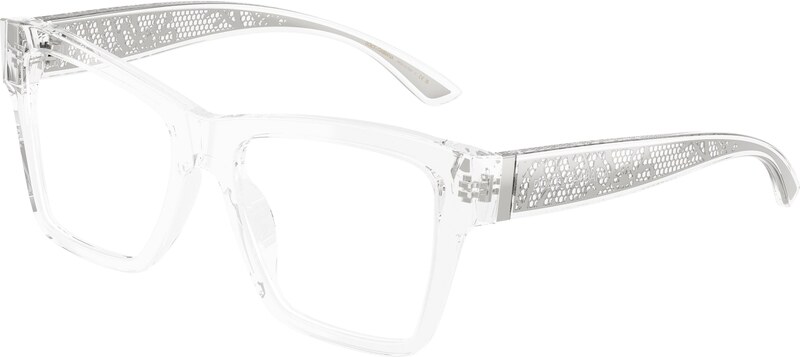 Dolce & Gabbana Donna Dolce & Gabbana DG3411 3133 Montature da vista Acetato Trasparente Trasparente Squadrata Normale