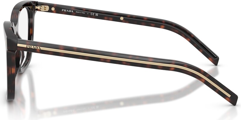 Prada Donna Prada PR B11V 17N1O1 Montature da vista Acetato Tartaruga Pillow Normale