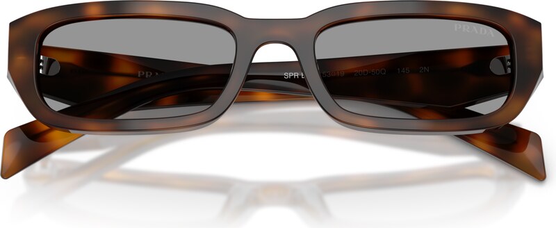 Prada Donna Prada PR B06S 20D50Q Occhiali da sole Acetato Havana Grigio Squadrata Normale