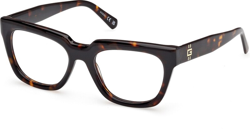 Guess Uomo Guess GU50238 052 Montature da vista Acetato Havana Squadrata Normale