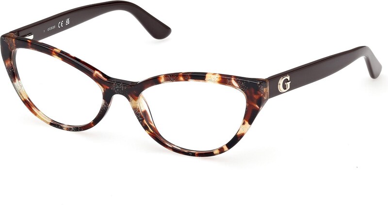 Guess Donna Guess GU50236 052 Montature da vista Acetato Havana Cat Eye Normale