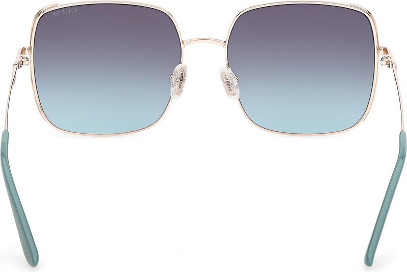 Guess Donna Guess GU00194 33W Occhiali da sole Metallo Oro Blu Squadrata Normale