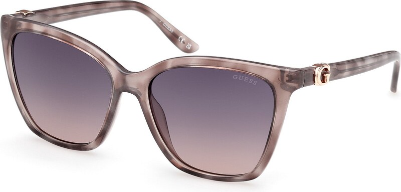 Guess Donna Guess GU00191 20B Occhiali da sole Iniettato Grigio Fumo Squadrata Normale