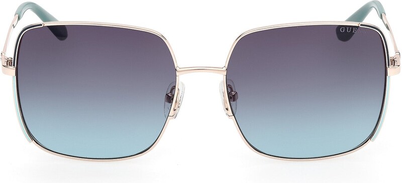 Guess Donna Guess GU00194 33W Occhiali da sole Metallo Oro Blu Squadrata Normale