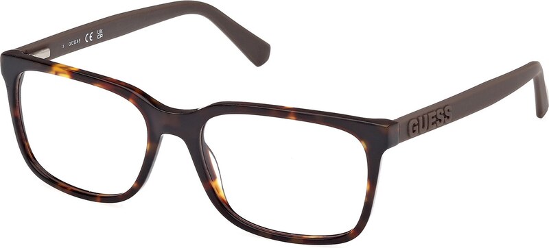 Guess Uomo Guess GU50187 052 Montature da vista Acetato Havana Squadrata Normale