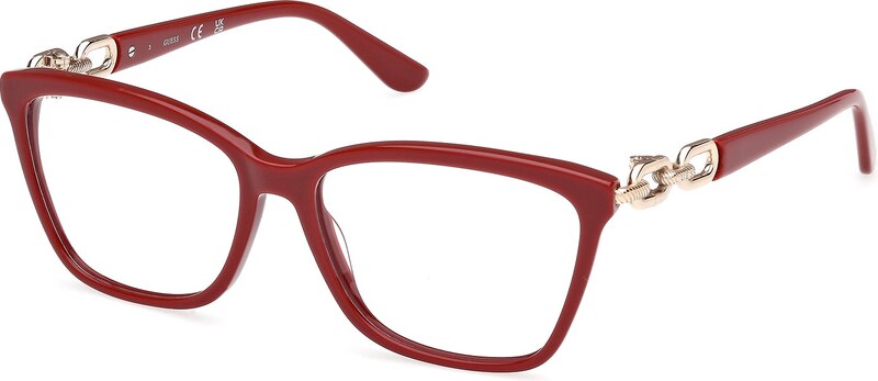 Guess Donna Guess GU50181 066 Montature da vista Acetato Rosso Squadrata Normale