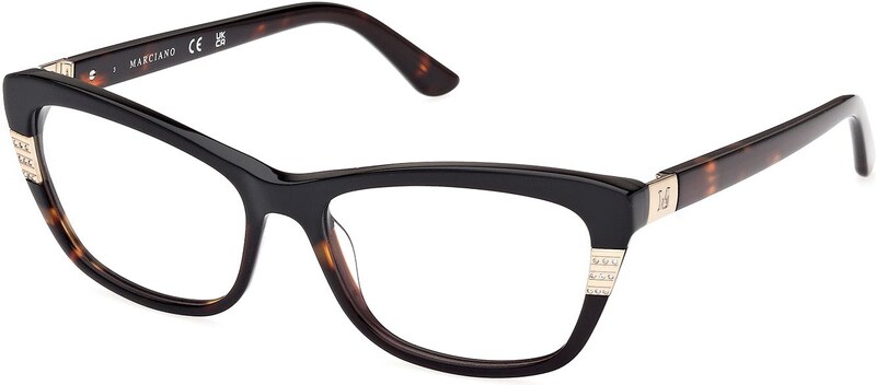 Guess by Marciano Donna Guess by Marciano GM50010 005 Montature da vista Acetato Nero Squadrata Normale