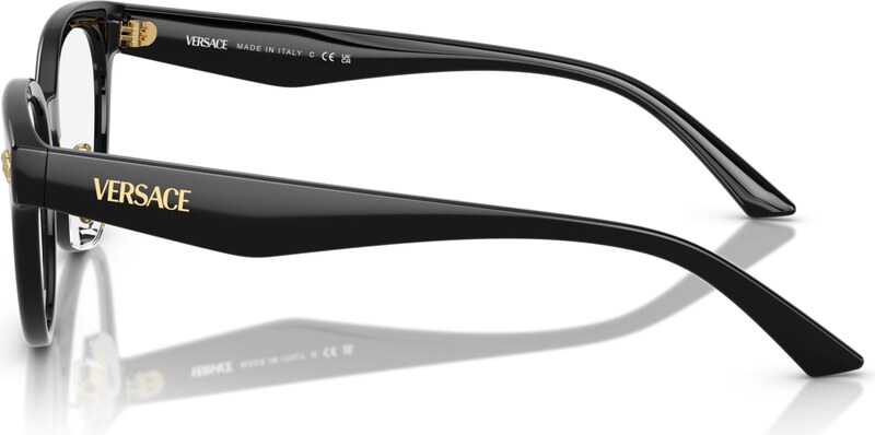 Versace Donna Versace VE3370D GB1 Montature da vista Iniettato Nero Pantos Normale