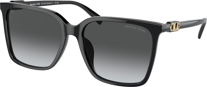 Michael Kors Donna Michael Kors MK2197U CANBERRA 3005T3 Occhiali da sole Acetato Nero Grigio Squadrata Polarizzata Sfumato
