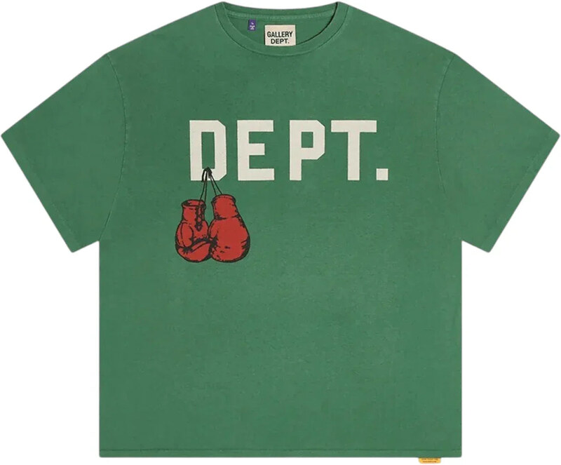 Gallery Dept. Arena Logo Print Cotton Jersey Tee Vintage Forest