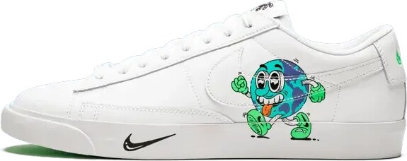 Nike Blazer basso in pelle scamosciata Earth Day Steven Harrington
