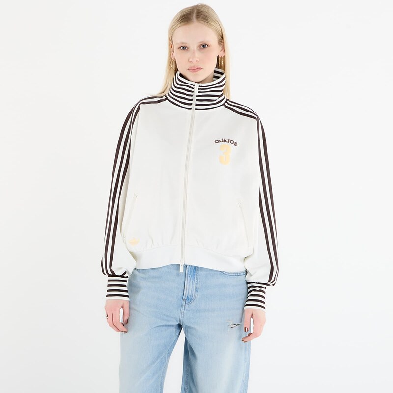 adidas Originals Felpa adidas Vintage Bb Tt Striped Rib Track Top Off White L