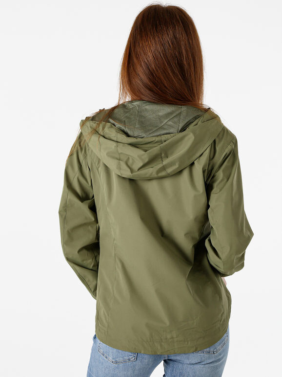 Solada Giacca a Vento Da Donna Con Cappuccio - Verde Leggere Taglia Xxl