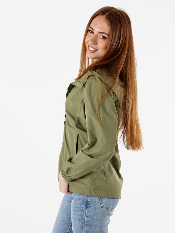 Solada Giacca a Vento Da Donna Con Cappuccio - Verde Leggere Taglia Xxl