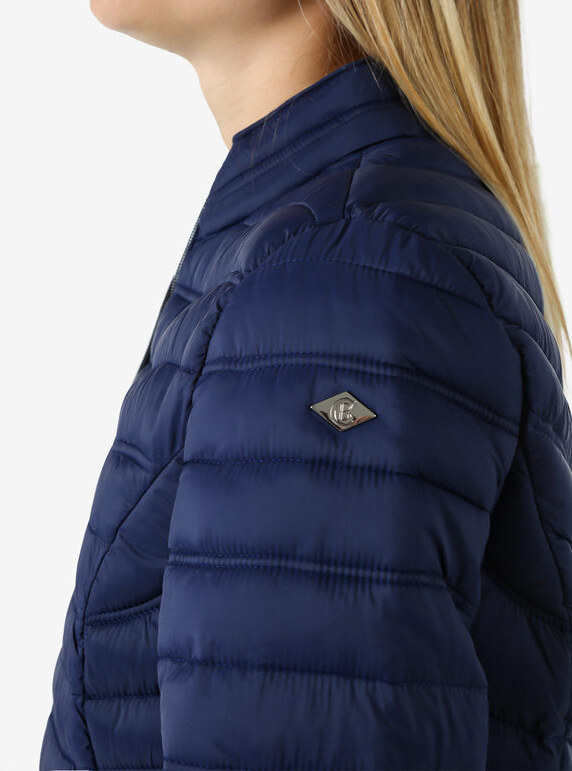 Cotton Belt Giubbino Donna 100 Grammi Con Zip - Blu Scuro Giacche Leggere Taglia S