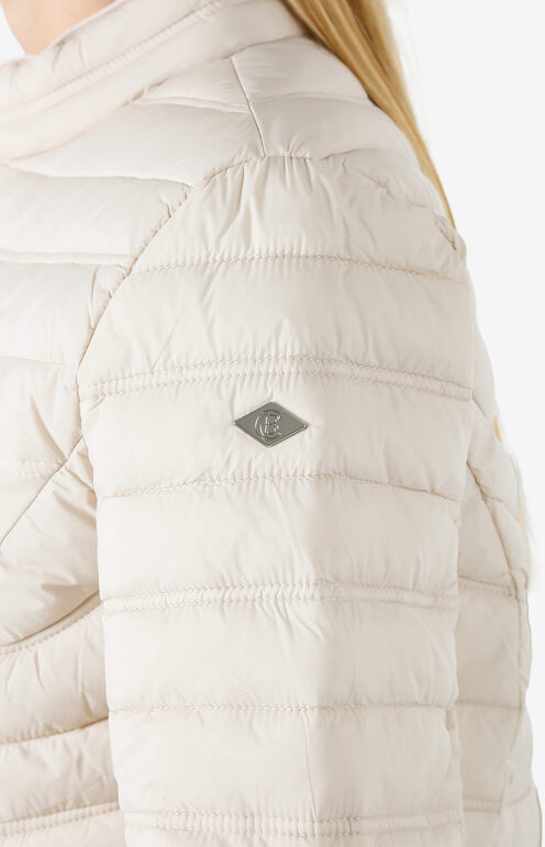 Cotton Belt Giubbino Donna 100 Grammi Con Zip - Beige Giacche Leggere Taglia 3xl