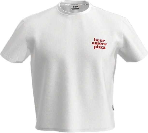 Berna T-shirt Beer Amore Pizza - Bianco White Uomo PE26