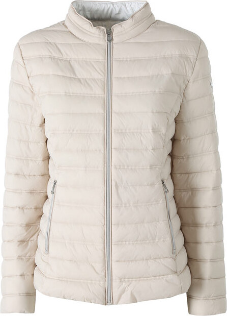 Cotton Belt Giubbino Donna 100 Grammi Con Zip - Beige Giacche Leggere Taglia 3xl