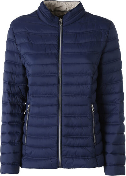 Cotton Belt Giubbino Donna 100 Grammi Con Zip - Blu Scuro Giacche Leggere Taglia S